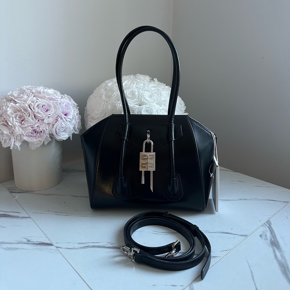 Givenchy Mini Antigona Lock bag in Box leather